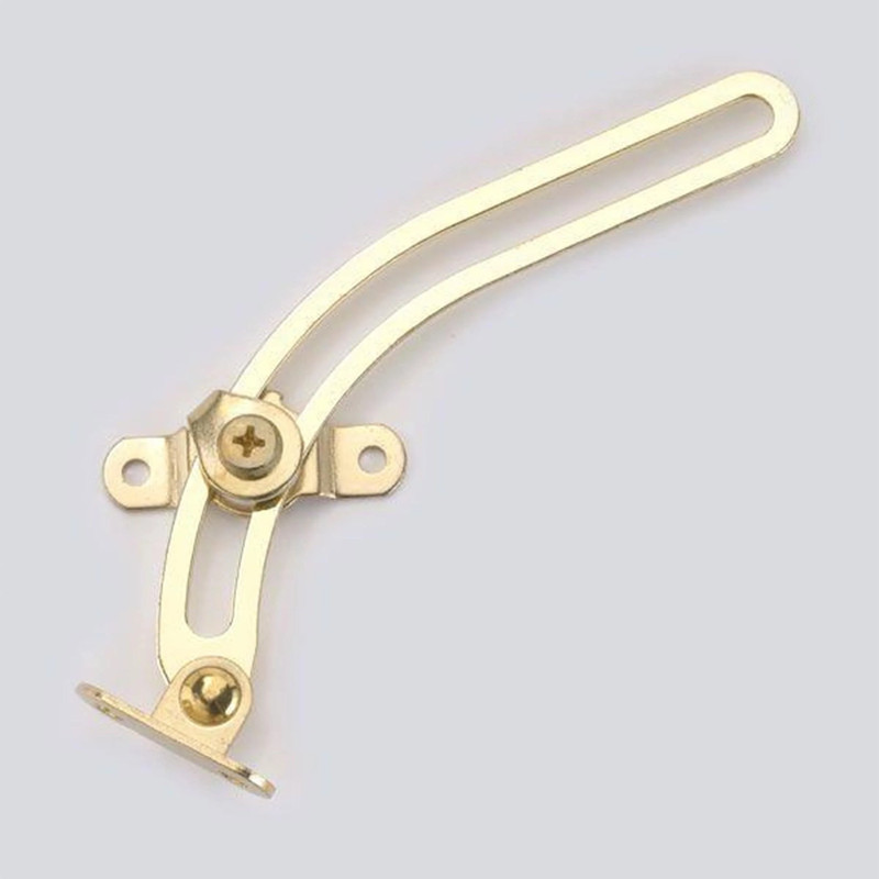 Curved Left Hand Friction Lid Support with Screws
